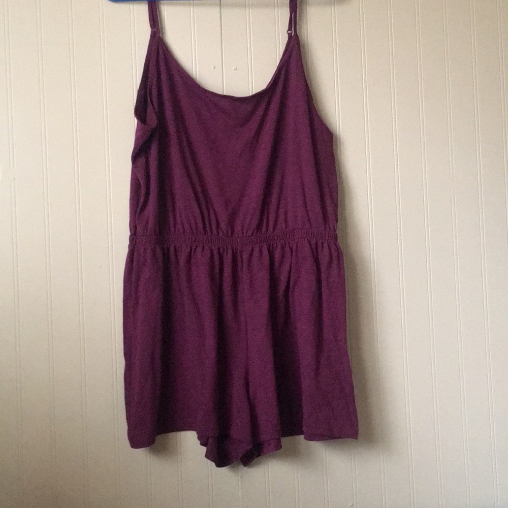 💜💟🔮Purple spaghetti strap romper☔️🌂🦄